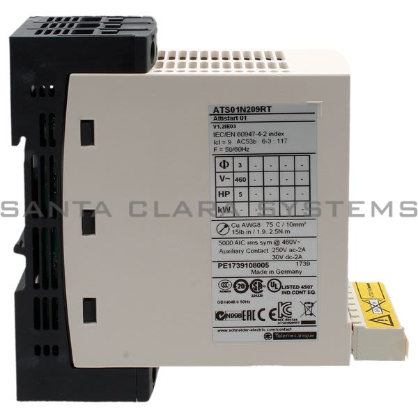 Telemecanique ATS01N209RT soft starter for asynchronous motor - ATS01 - 9 A - 460..480 V Product Image