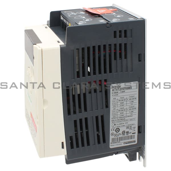Telemecanique ATV12H018M3 variable speed drive ATV12 - 0.18kW - 0.25hp - 200..240V - 3ph Product Image