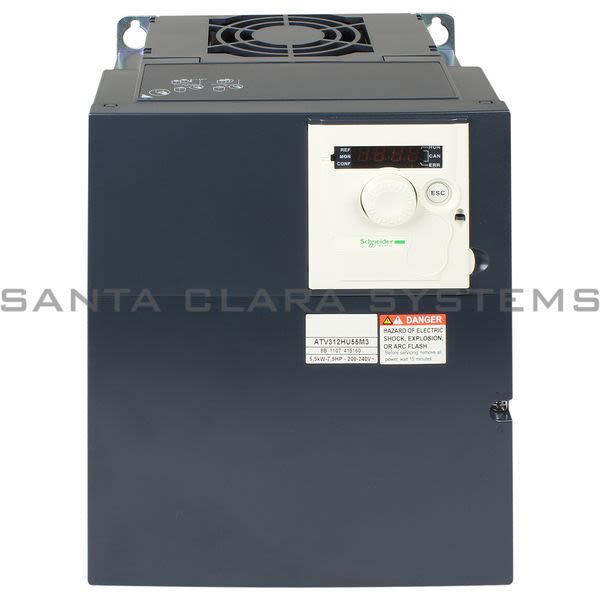 Telemecanique ATV312HU55M3  variable speed drive ATV312 - 5.5kW - 12.8kVA - 292W - 200..240V- 3-phase supply Product Image
