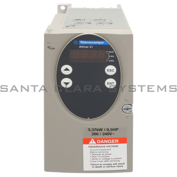 Telemecanique ATV31H037M3X variable speed drive ATV31 - 0.37kW - 200..240 V 3-phase supply - IP20 Product Image