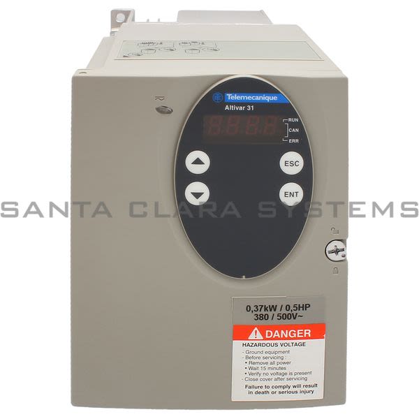 Telemecanique ATV31H037N4 variable speed drive ATV31 - 0.37kW - 500V 3-phase supply - EMC filter - IP20 Product Image