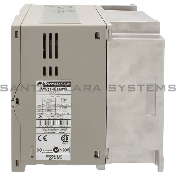 Telemecanique ATV31HU11M3X  variable speed drive ATV31 - 1.1kW - 240V 3-phase supply - IP20 Product Image