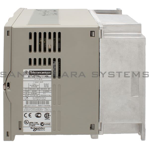 Telemecanique ATV31HU11N4  variable speed drive ATV31 - 1.1kW - 500V 3-phase supply - EMC filter - IP20 Product Image