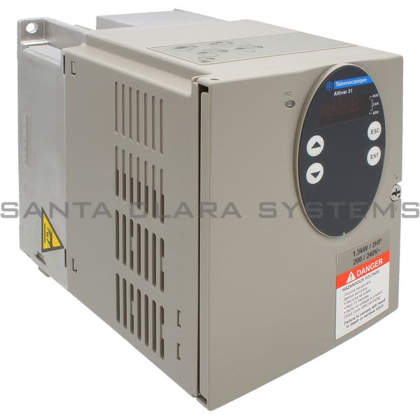 Telemecanique ATV31HU15M2  variable speed drive ATV31 - 1.5kW - 240V 1-phase supply - EMC filter - IP20 Product Image
