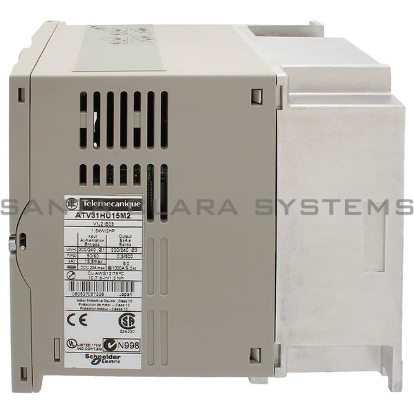 Telemecanique ATV31HU15M2  variable speed drive ATV31 - 1.5kW - 240V 1-phase supply - EMC filter - IP20 Product Image