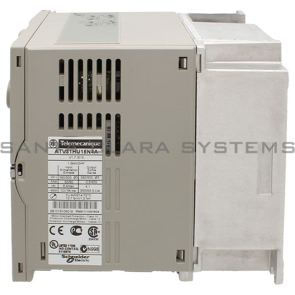 Telemecanique ATV31HU15N4A variable speed drive ATV31 - 1.5kW - 500V 3-phase supply - EMC filter - IP20 Product Image