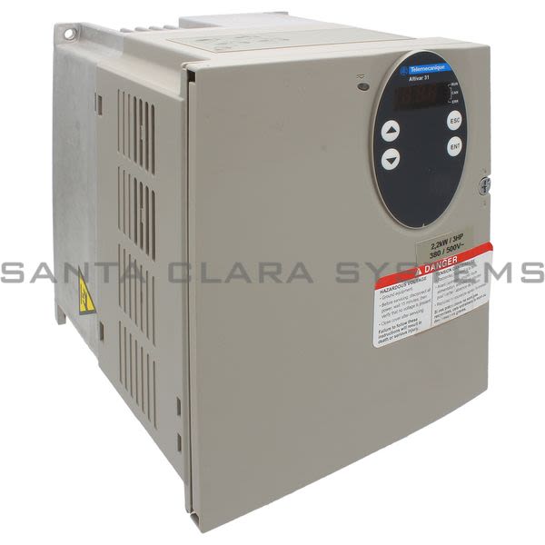 Telemecanique ATV31HU22N4  variable speed drive ATV31 - 2.2kW - 500V 3-phase supply - EMC filter - IP20 Product Image