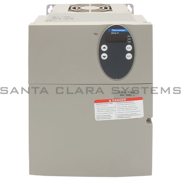 Telemecanique ATV31HU55N4  variable speed drive ATV31 - 5.5kW - 500V 3-phase supply - EMC filter - IP20 Product Image