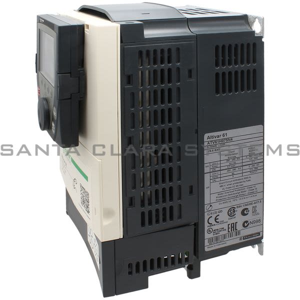 Telemecanique ATV61H075N4 ATV61 0.75 kW 1 HP 480V 3 phases with EMC IP20 with graph term Product Image