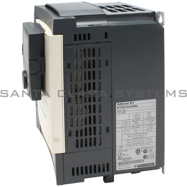 Telemecanique ATV61HU40N4 ATV61 4 kW 5HP 480V 3 phases EMC IP20 with graphic term Product Image
