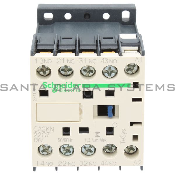 Telemecanique CA2KN22G7 TeSys K control relay - 2 NO + 2 NC - <= 690 V - 120 V AC coil Product Image
