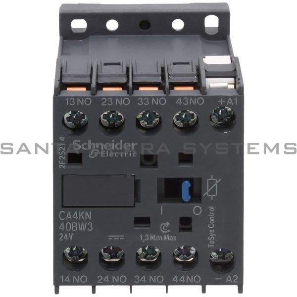 Telemecanique CA4KN40BW3 TeSys K control relay - 4 NO - <= 690 V - 24 V DC low consumption coil Product Image