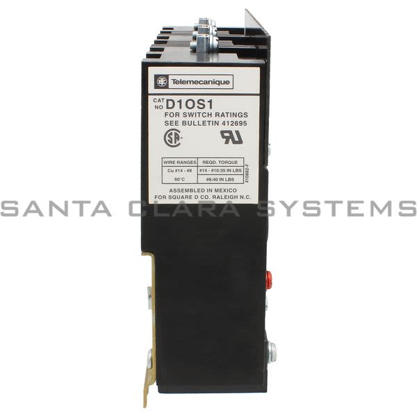 Telemecanique D10S1 DISCONNECT SWITCH 600VAC 30A D10 Product Image