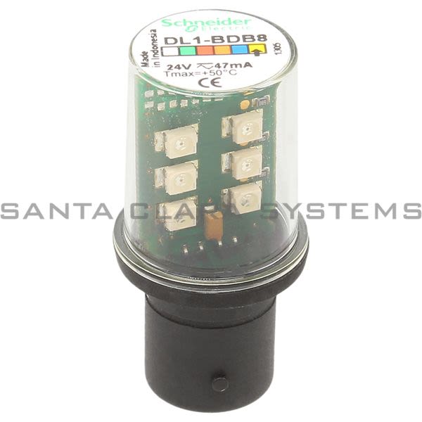 Telemecanique DL1BDB8 YELLOW LED BA15 24VAC/DC Product Image