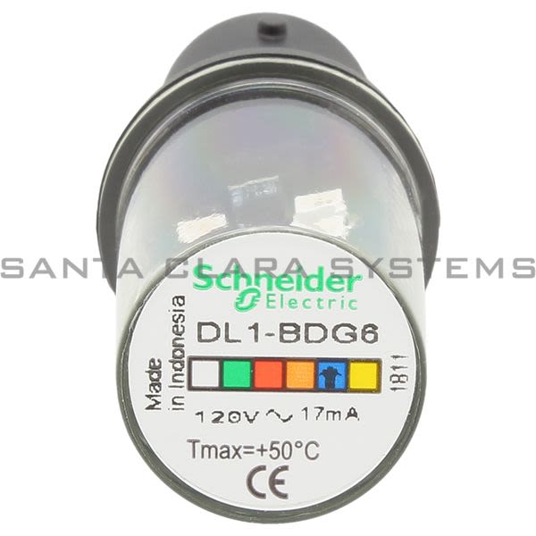 Telemecanique DL1BDG6 BLUE LED BA15D 120VAC Product Image