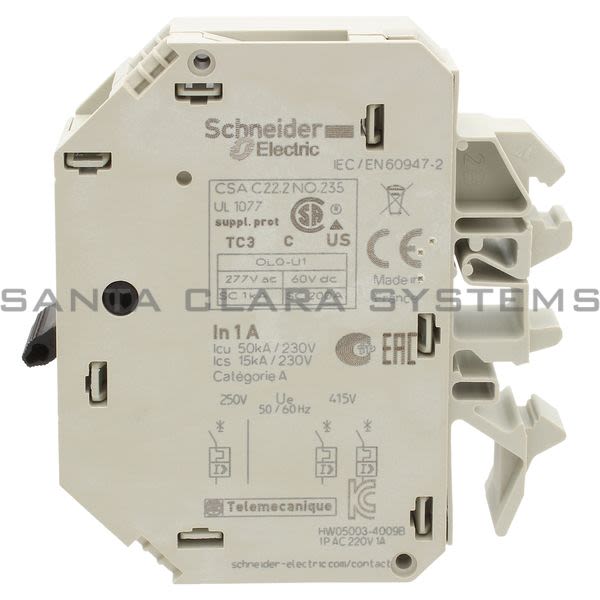Telemecanique GB2CB06  TeSys GB2 - thermal-magnetic circuit breaker - 1P - 1 A - Id = 14 A Product Image
