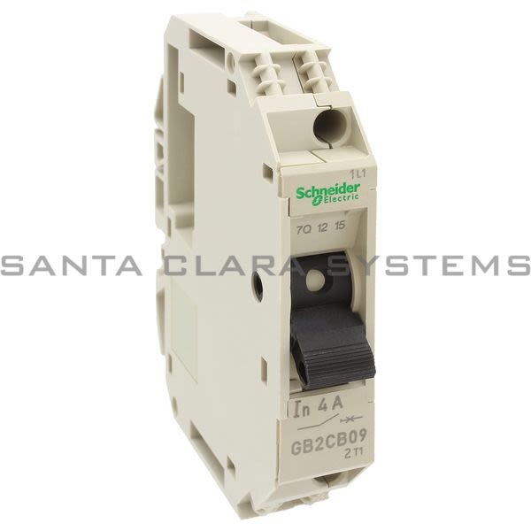 Telemecanique GB2CB09  TeSys GB2 - thermal-magnetic circuit breaker - 1P - 4 A - Id = 52 A Product Image