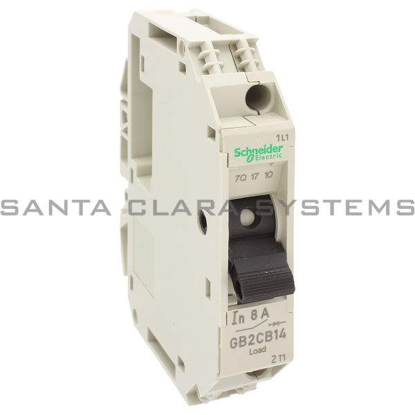 Telemecanique GB2CB14  TeSys GB2 - thermal-magnetic circuit breaker - 1P - 8 A - Id = 108 A Product Image