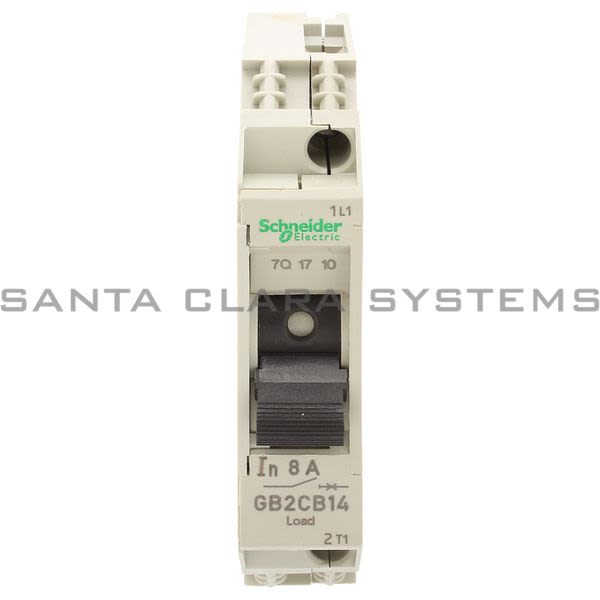 Telemecanique GB2CB14  TeSys GB2 - thermal-magnetic circuit breaker - 1P - 8 A - Id = 108 A Product Image