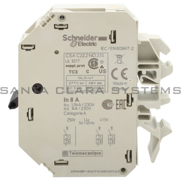 Telemecanique GB2CB14  TeSys GB2 - thermal-magnetic circuit breaker - 1P - 8 A - Id = 108 A Product Image