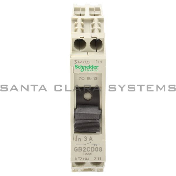 Telemecanique GB2CD08  TeSys GB2 - thermal-magnetic circuit breaker - 1P + N - 3 A - Id = 40 A Product Image