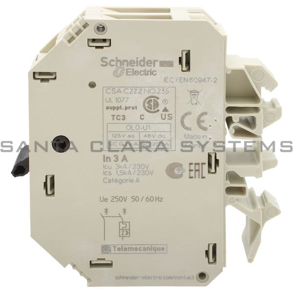 Telemecanique GB2CD08  TeSys GB2 - thermal-magnetic circuit breaker - 1P + N - 3 A - Id = 40 A Product Image