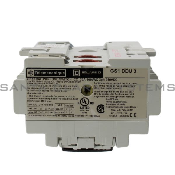Telemecanique GS1DDU3 Disconnect Switch Product Image