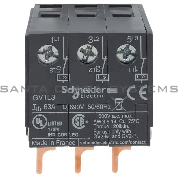 Telemecanique GV1 L3  TeSys GV2 - limiters - on circuit breaker Product Image