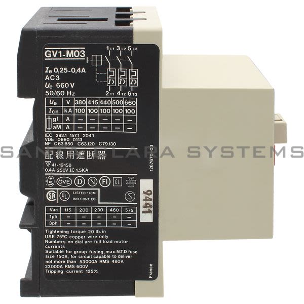 Telemecanique GV1M03 Motor Protector Product Image