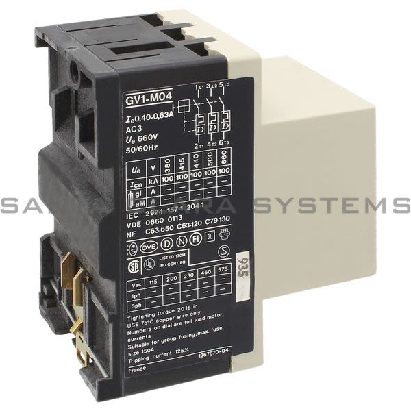Telemecanique GV1M04 Motor Protector Product Image
