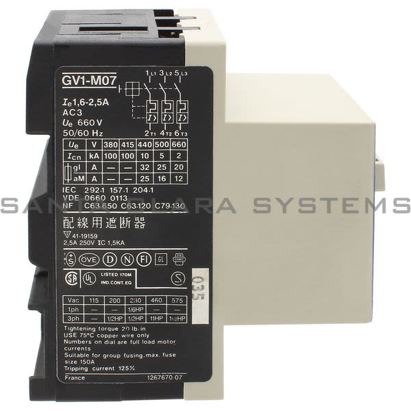 Telemecanique GV1M07 Motor Circuit Breaker Product Image