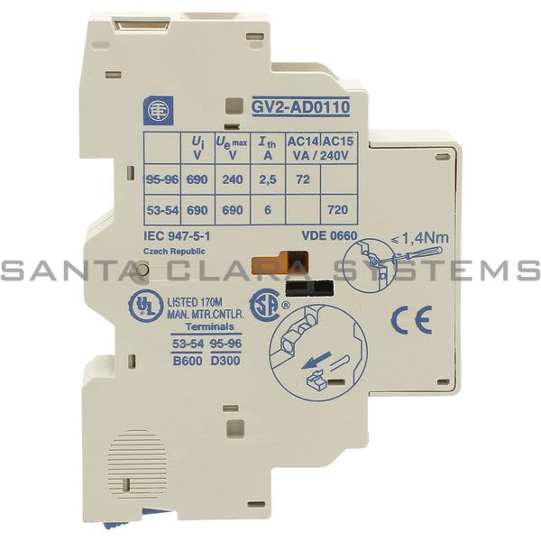 Telemecanique GV2AD0110 Auxiliary Contact Product Image