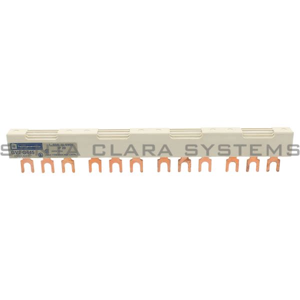 Telemecanique GV2G445 Linergy FT - Comb busbar - 63 A - 4 tap-offs - 45 mm pitch Product Image