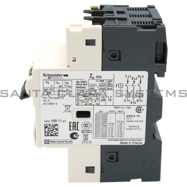 Telemecanique GV2LE22 Manual Starter Product Image