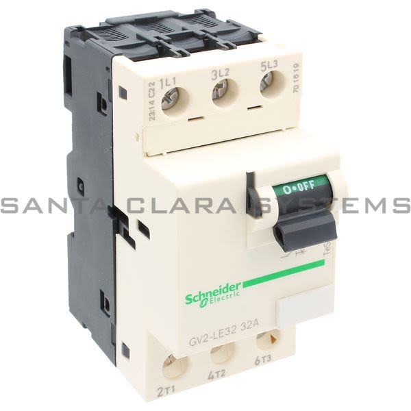 Telemecanique GV2LE32 TeSys GV2 - Circuit breaker - magnetic - 32 A - screw clamp terminals Product Image