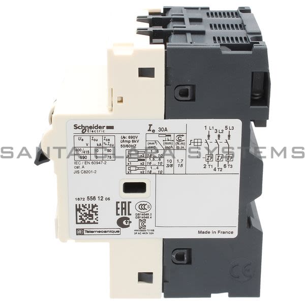 Telemecanique GV2LE32 TeSys GV2 - Circuit breaker - magnetic - 32 A - screw clamp terminals Product Image