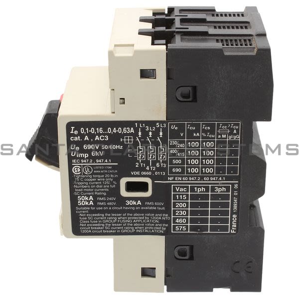 Telemecanique GV2M04 Motor Starter Protector Product Image