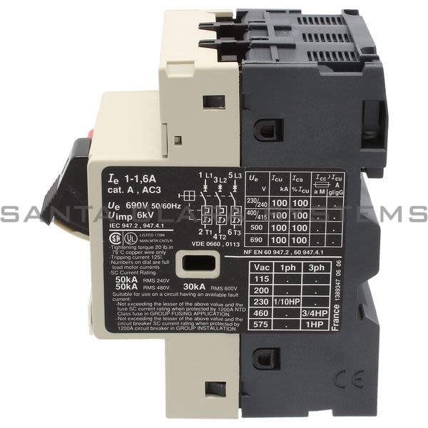 Telemecanique GV2M06 Manual Starter Product Image