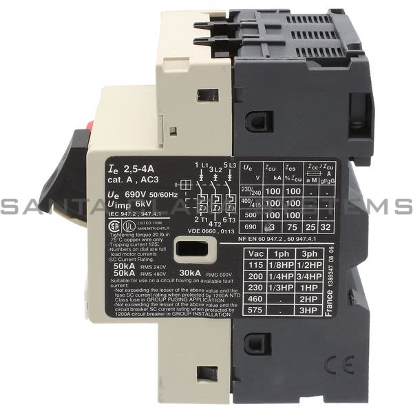 Telemecanique GV2M08 Manual Starter Product Image