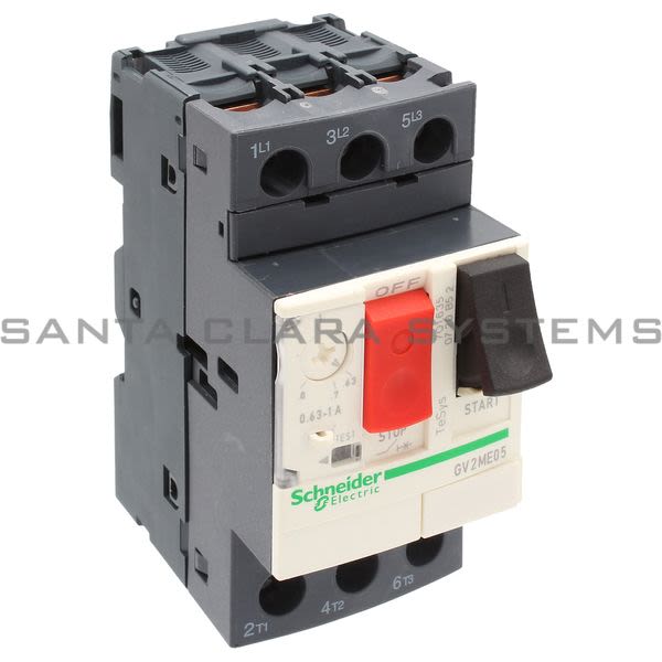 Telemecanique GV2ME05 TeSys GV2-Circuit breaker-thermal-magnetic- 0.63...1 A -screw clamp terminals Product Image