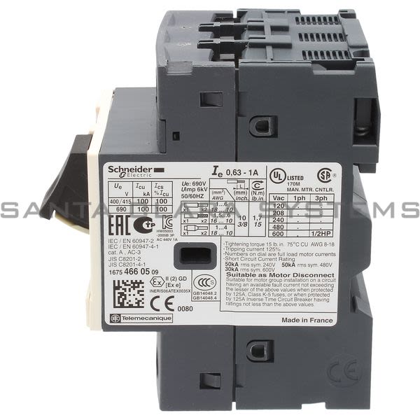 Telemecanique GV2ME05 Manual Starter Product Image