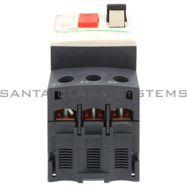 Telemecanique GV2ME10 TeSys GV2-Circuit breaker-thermal-magnetic - 4...6.3 A - screw clamp terminals Product Image