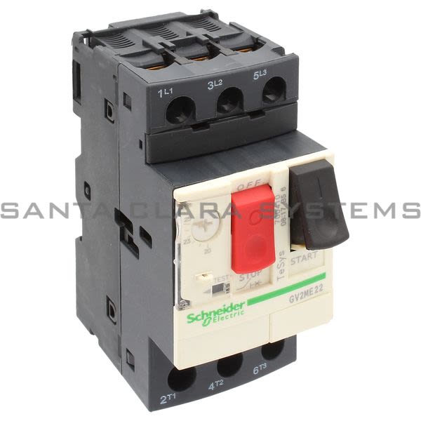 Telemecanique GV2ME22 TeSys GV2-Circuit breaker-thermal-magnetic - 20...25 A - screw clamp terminals Product Image
