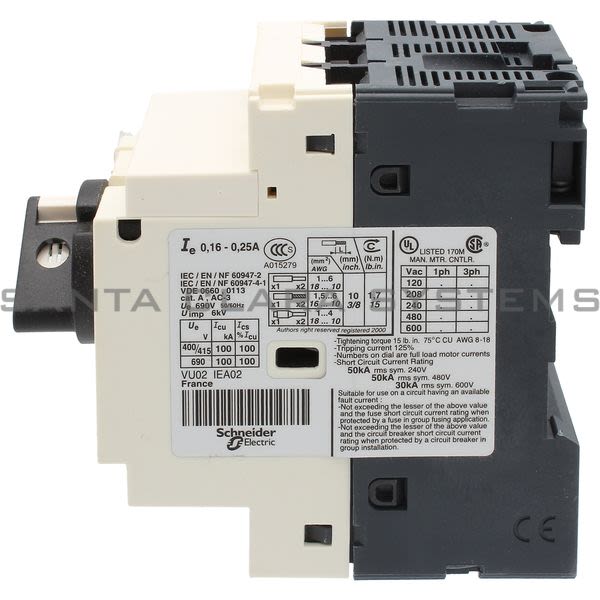 Telemecanique GV2P02 Manual Starter Product Image