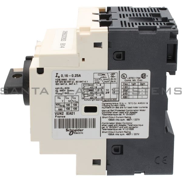 Telemecanique GV2P02H7 Manual Motor Starter Product Image