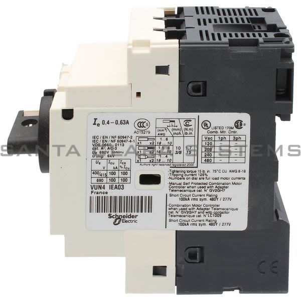 Telemecanique GV2P04H7 Manual Starter Product Image