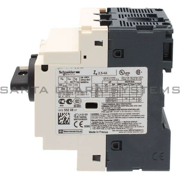 Telemecanique GV2P08 Manual Starter Product Image