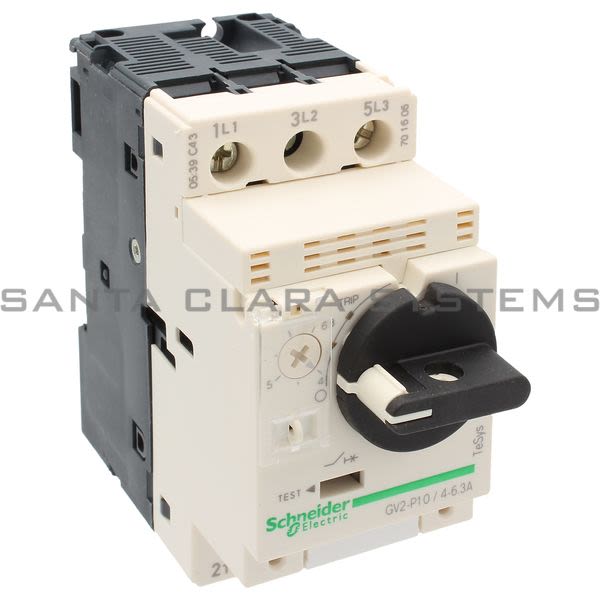 Telemecanique GV2P10 TeSys GV2 - Motor circuit breaker - thermal-magnetic - 4?6.3 A Product Image