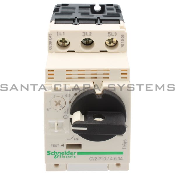Telemecanique GV2P10 TeSys GV2 - Motor circuit breaker - thermal-magnetic - 4?6.3 A Product Image