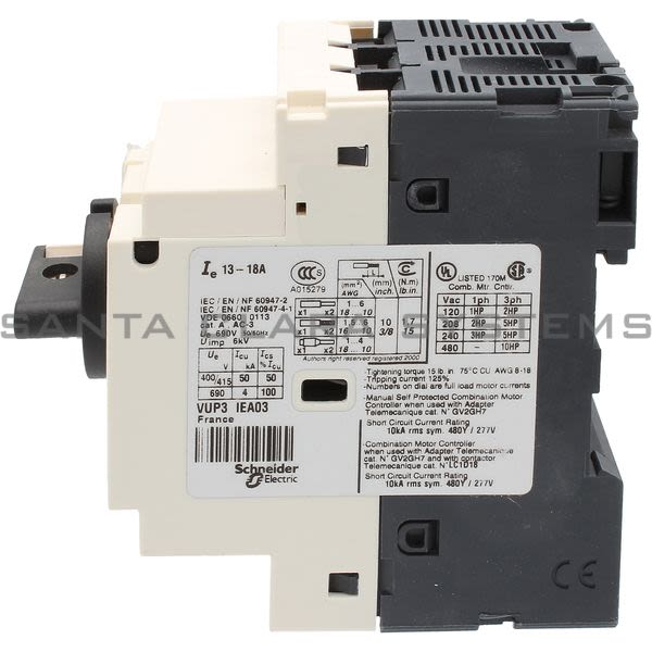 Telemecanique GV2P20H7 Motor Starter Product Image